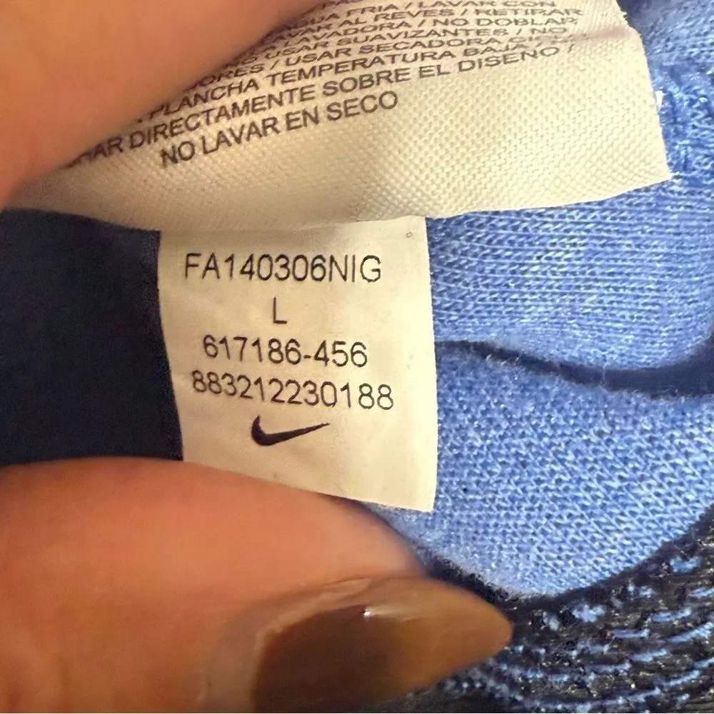 WOMEN'S NIKE TECH FLEECE RUNNING PULLOVER BLUE FUNNEL HOODIE SIZE L